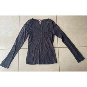 Vixen Women’s Gray Long Sleeve Top T Shirt Size M